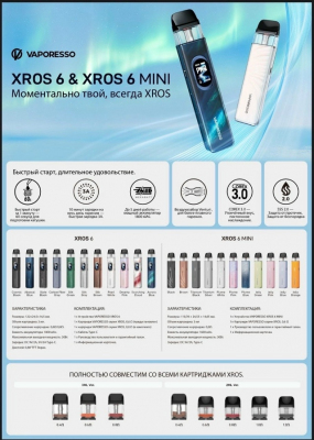 Vaporesso XROS 6 MINI 1600mAh (Brown)